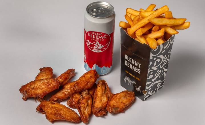 Chicken wings meal Glenny Kebabs