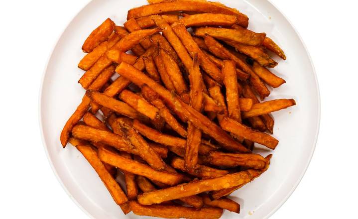 Crispy Sweet Potato Fries served hot and fresh with your meal at Glenny Kebabs