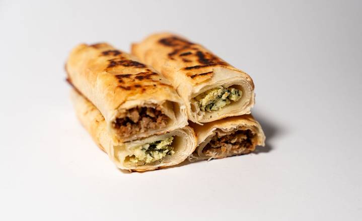 Crispy Borek served hot and fresh with your meal at Glenny Kebabs