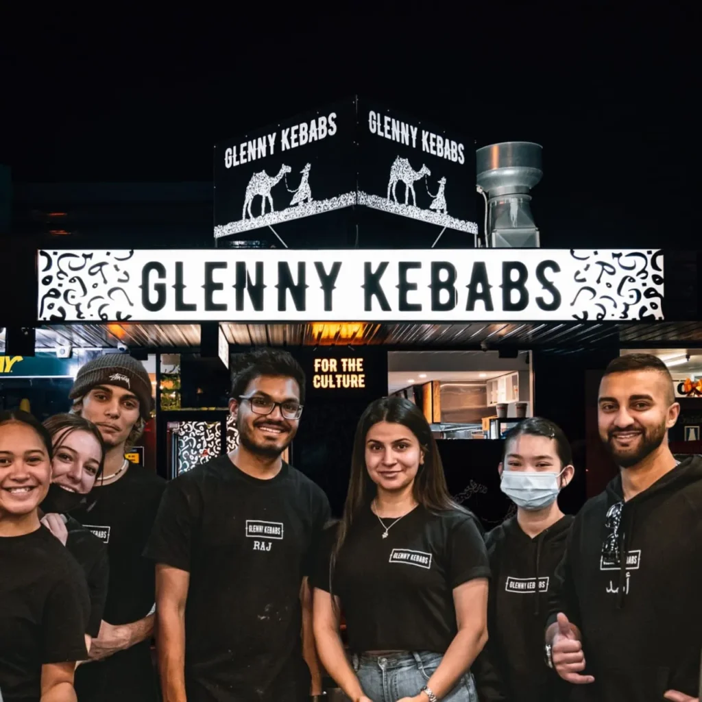 Glenny Kebabs' delicious grilled kebabs served with fresh salad